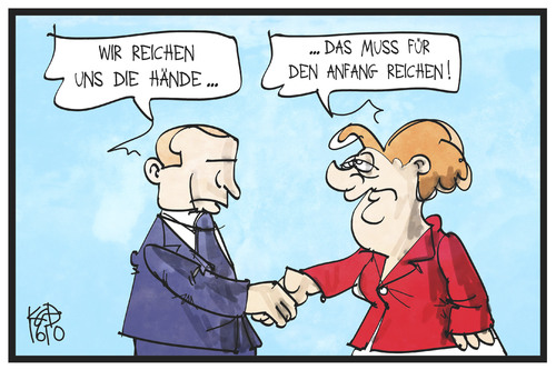 Merkel und Putin Merkel und Putin
