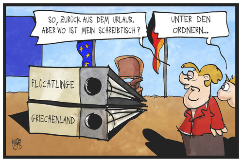 Merkels Arbeitsalltag