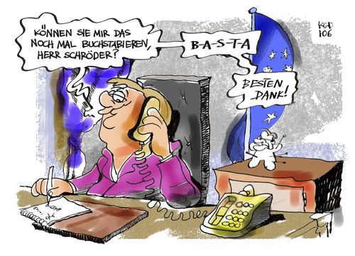 Merkels Machtwort Merkels Machtwort