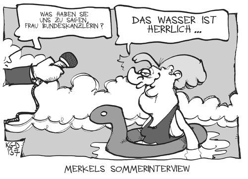 Merkels Sommerinterview Merkels Sommerinterview