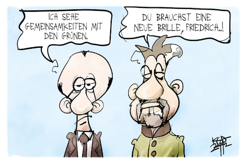 Merz sieht grün Merz sieht grün