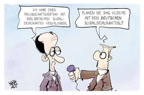 Cartoon: Merz und die Sozialdemokraten (medium) by Kostas Koufogiorgos tagged karikatur,koufogiorgos,starmer,merz,sozialdemokratie,labour,spd,uk,karikatur,koufogiorgos,starmer,merz,sozialdemokratie,labour,spd,uk