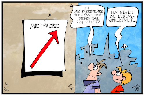 Cartoon: Mietpreisbremse (medium) by Kostas Koufogiorgos tagged karikatur,koufogiorgos,illustration,cartoon,mietpreis,bremse,miete,wucher,immobilien,wohnen,grundgesetz,urteil,karikatur,koufogiorgos,illustration,cartoon,mietpreis,bremse,miete,wucher,immobilien,wohnen,grundgesetz,urteil