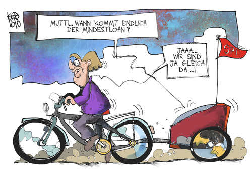 Cartoon: Mindestlohn (medium) by Kostas Koufogiorgos tagged koalition,regierung,mutti,merkel,mindestlohn,spd,cdu,karikatur,koufogiorgos,koalition,regierung,mutti,merkel,mindestlohn,spd,cdu,karikatur,koufogiorgos