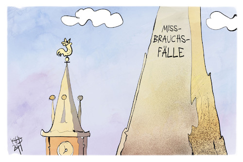 Cartoon: Missbrauch in der Kirche (medium) by Kostas Koufogiorgos tagged karikatur,koufogiorgos,missbrauch,kirche,berg,gipfel,kirchturm,karikatur,koufogiorgos,missbrauch,kirche,berg,gipfel,kirchturm