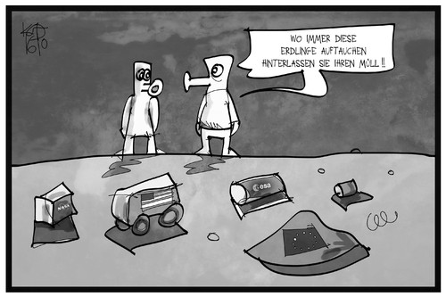 Müll auf dem Mars Müll auf dem Mars