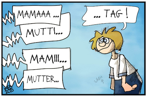 Cartoon: Muttertag (medium) by Kostas Koufogiorgos tagged karikatur,koufogiorgos,illustration,cartoon,mutter,muttertag,familie,kinder,homeoffice,homeschooling,corona,pandemie,stress,belastung,frau,karikatur,koufogiorgos,illustration,cartoon,mutter,muttertag,familie,kinder,homeoffice,homeschooling,corona,pandemie,stress,belastung,frau