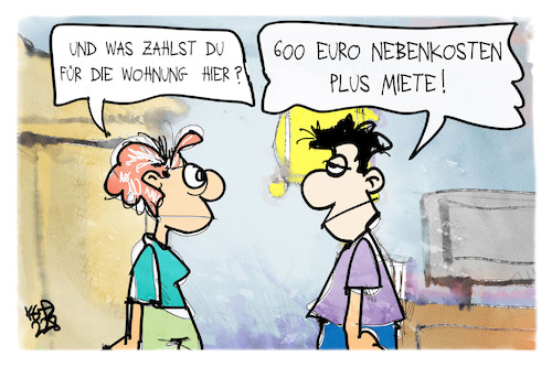 Nebenkosten plus Miete