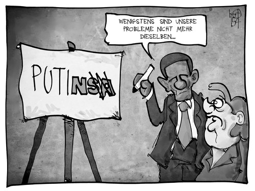 Cartoon: Nebensache NSA (medium) by Kostas Koufogiorgos tagged karikatur,koufogiorgos,cartoon,illustration,nsa,merkel,obama,usa,deutschland,putin,russland,geheimdienst,affäre,spionage,karikatur,koufogiorgos,cartoon,illustration,nsa,merkel,obama,usa,deutschland,putin,russland,geheimdienst,affäre,spionage