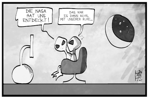 Cartoon: Neue Planeten (medium) by Kostas Koufogiorgos tagged karikatur,koufogiorgos,illustration,cartoon,planet,ausserirdisch,fernsehen,ruhe,nasa,weltraum,entdeckung,space,wissenschaft,karikatur,koufogiorgos,illustration,cartoon,planet,ausserirdisch,fernsehen,ruhe,nasa,weltraum,entdeckung,space,wissenschaft