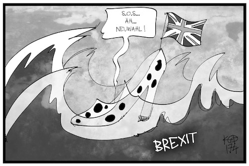 Cartoon: Neuwahl in UK (medium) by Kostas Koufogiorgos tagged karikatur,koufogiorgos,illustration,cartoon,neuwahl,uk,grossbritannien,schuh,may,wellen,see,meer,brexit,untiefen,demokratie,wahl,parlament,karikatur,koufogiorgos,illustration,cartoon,neuwahl,uk,grossbritannien,schuh,may,wellen,see,meer,brexit,untiefen,demokratie,wahl,parlament