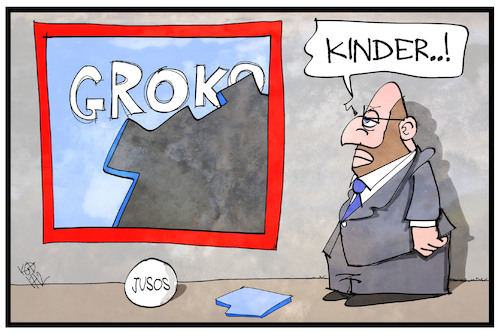 Cartoon: NoGroko (medium) by Kostas Koufogiorgos tagged karikatur,koufogiorgos,illustration,cartoon,groko,juso,schulz,spd,sozialdemokratie,fenster,sabotage,verhandlung,sondierung,koalition,politik,karikatur,koufogiorgos,illustration,cartoon,groko,juso,schulz,spd,sozialdemokratie,fenster,sabotage,verhandlung,sondierung,koalition,politik