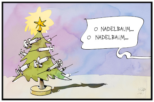 Cartoon: O Nadelbaum (medium) by Kostas Koufogiorgos tagged karikatur,koufogiorgos,illustration,cartoon,nadelbaum,tannenbaum,impfung,spritze,corona,pandemie,impfstoff,weihnachten,weihnachtslied,tradition,karikatur,koufogiorgos,illustration,cartoon,nadelbaum,tannenbaum,impfung,spritze,corona,pandemie,impfstoff,weihnachten,weihnachtslied,tradition