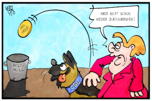 Cartoon: Obergrenze (medium) by Kostas Koufogiorgos tagged karikatur,koufogiorgos,illustration,cartoon,obergrenze,csu,hund,merkel,union,politik,koalition,karikatur,koufogiorgos,illustration,cartoon,obergrenze,csu,hund,merkel,union,politik,koalition