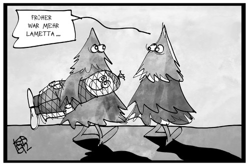 Cartoon: Oh Tannenbaum (medium) by Kostas Koufogiorgos tagged karikatur,koufogiorgos,illustration,cartoon,tannenbaum,weihnachtsbaum,lametta,mensch,weihnachten,schmuck,dekoration,loriot,karikatur,koufogiorgos,illustration,cartoon,tannenbaum,weihnachtsbaum,lametta,mensch,weihnachten,schmuck,dekoration,loriot