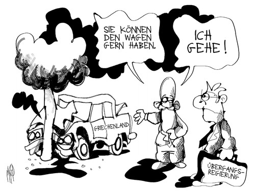 Papandreou geht Papandreou geht