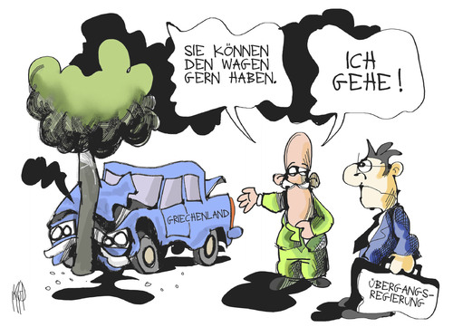 Papandreou geht Papandreou geht