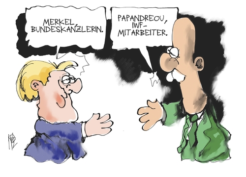 Papandreou und Merkel