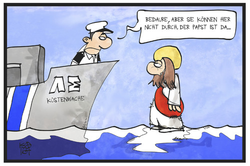 Papst auf Lesbos Papst auf Lesbos