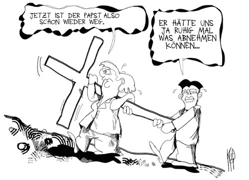 Papstbesuch und Koalition Papstbesuch und Koalition