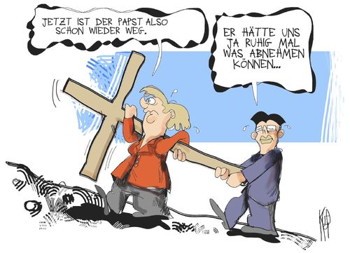 Papstbesuch und Koalition Papstbesuch und Koalition