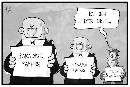 Cartoon: Paradise Papers (medium) by Kostas Koufogiorgos tagged karikatur,koufogiorgos,illustration,cartoon,paradise,panama,papers,steuern,steuerzahler,steuerparadies,geld,steuerhinterziehung,reich,arm,gerechtigkeit,idiot,karikatur,koufogiorgos,illustration,cartoon,paradise,panama,papers,steuern,steuerzahler,steuerparadies,geld,steuerhinterziehung,reich,arm,gerechtigkeit,idiot