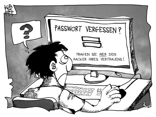 Cartoon: Passwortdiebstahl (medium) by Kostas Koufogiorgos tagged karikatur,koufogiorgos,cartoon,illustration,passwort,diebstahl,cyberdieb,internet,user,kriminalität,hacker,computer,karikatur,koufogiorgos,cartoon,illustration,passwort,diebstahl,cyberdieb,internet,user,kriminalität,hacker,computer