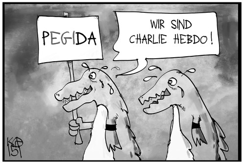 PEGIDA in Trauer