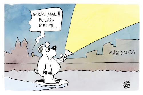 Polarlichter über Magdeburg Polarlichter über Magdeburg