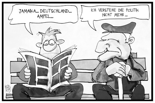 Cartoon: Politik verstehen (medium) by Kostas Koufogiorgos tagged karikatur,koufogiorgos,illustration,cartoon,landtagswahlen,koalition,politik,verständnis,jamaika,deutschland,ampel,zeitung,nachrichten,wahlergebnis,karikatur,koufogiorgos,illustration,cartoon,landtagswahlen,koalition,politik,verständnis,jamaika,deutschland,ampel,zeitung,nachrichten,wahlergebnis