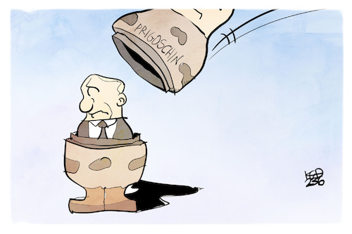 Cartoon: Prigoschin (medium) by Kostas Koufogiorgos tagged karikatur,koufogiorgos,putin,prigoschin,matroschka,puppe,russland,wagner,karikatur,koufogiorgos,putin,prigoschin,matroschka,puppe,russland,wagner