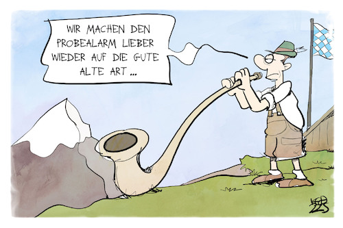 Probealarm in Bayern Probealarm in Bayern