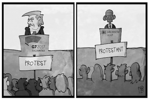 Protestler und Protestanten