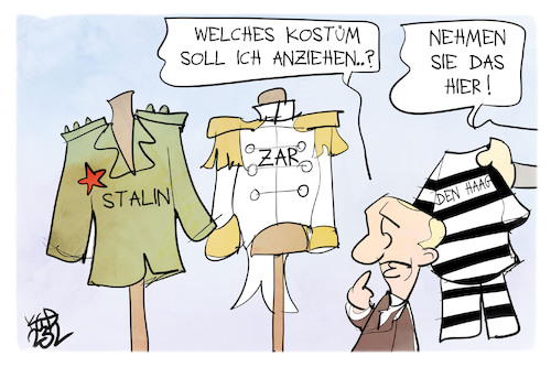 Putins Kostümwahl Putins Kostümwahl