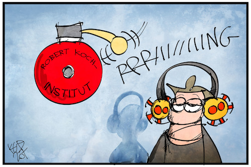 Cartoon: RKI-Alarm (medium) by Kostas Koufogiorgos tagged karikatur,koufogiorgos,illustration,cartoon,rki,alarm,klingel,wieler,corona,pandemie,warnung,taub,hören,alarmsignal,karikatur,koufogiorgos,illustration,cartoon,rki,alarm,klingel,wieler,corona,pandemie,warnung,taub,hören,alarmsignal