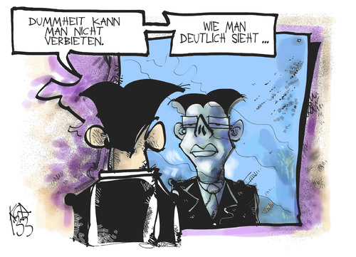 Cartoon: Rösler und das NPD-Verbot (medium) by Kostas Koufogiorgos tagged rösler,npd,fdp,dummheit,spiegel,partei,vorsitzender,rechtsextremismus,neonazi,karikatur,kostas,koufogiorgos,rösler,npd,fdp,dummheit,spiegel,partei,vorsitzender,rechtsextremismus,neonazi,karikatur,kostas,koufogiorgos