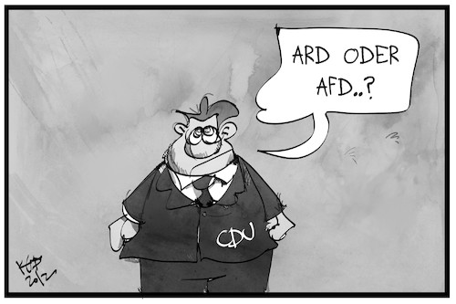 Cartoon: Rundfunkbeitrag (medium) by Kostas Koufogiorgos tagged karikatur,koufogiorgos,illustration,cartoon,rundfunkbeitrag,sachsen,anhalt,haseloff,ard,afd,öffentlich,rechtlich,rundfunk,fernsehen,karikatur,koufogiorgos,illustration,cartoon,rundfunkbeitrag,sachsen,anhalt,haseloff,ard,afd,öffentlich,rechtlich,rundfunk,fernsehen