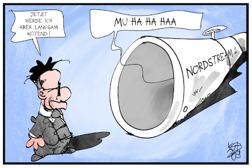 Cartoon: Russland-Konflikt (medium) by Kostas Koufogiorgos tagged karikatur,koufogiorgos,illustration,cartoon,maas,aussenminister,russland,putin,konflikt,nordstream,sanktionen,nawalny,karikatur,koufogiorgos,illustration,cartoon,maas,aussenminister,russland,putin,konflikt,nordstream,sanktionen,nawalny