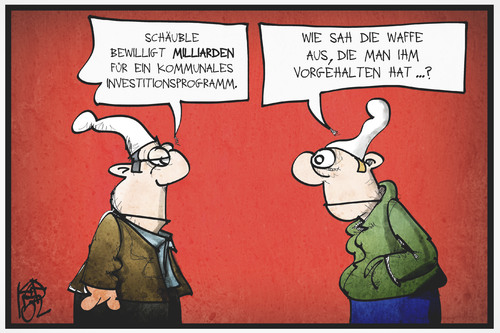 Schäuble investiert Schäuble investiert