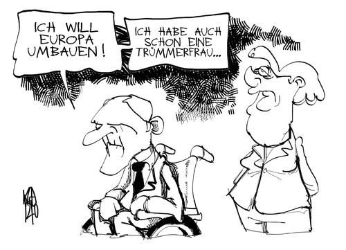Schäuble und die Trümmerfrau Schäuble und die Trümmerfrau