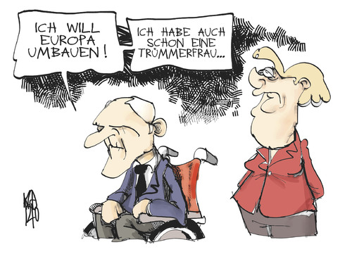 Schäuble und die Trümmerfrau Schäuble und die Trümmerfrau