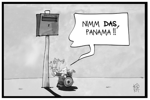 Cartoon: Schäuble vs. Panama (medium) by Kostas Koufogiorgos tagged karikatur,koufogiorgos,illustration,cartoon,schaeuble,briefkasten,panama,fällen,baum,stürzen,kampf,duell,papers,steuerhinterziehung,geldwaesche,wirtschaft,korruption,geld,finanzminister,karikatur,koufogiorgos,illustration,cartoon,schaeuble,briefkasten,panama,fällen,baum,stürzen,kampf,duell,papers,steuerhinterziehung,geldwaesche,wirtschaft,korruption,geld,finanzminister