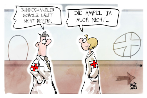 Scholz stürzt beim Joggen Scholz stürzt beim Joggen