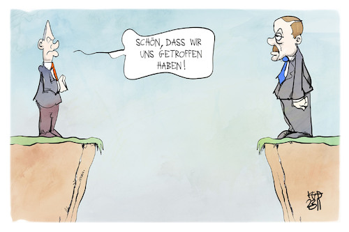 Scholz und Erdogan begegnen sich Scholz und Erdogan begegnen sich