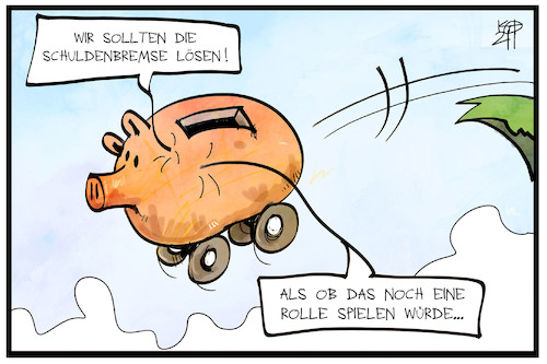 Cartoon: Schuldenbremse (medium) by Kostas Koufogiorgos tagged karikatur,koufogiorgos,illustration,cartoon,schuldenbremse,schulden,sparschwein,haushalt,wirtschaft,budget,karikatur,koufogiorgos,illustration,cartoon,schuldenbremse,schulden,sparschwein,haushalt,wirtschaft,budget