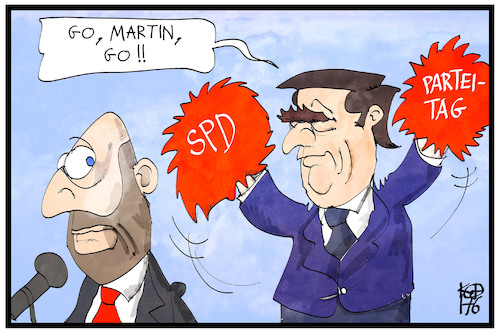 Cartoon: Schulz und Schröder (medium) by Kostas Koufogiorgos tagged karikatur,koufogiorgos,illustration,cartoon,schulz,schröder,cheerleader,wahlkampf,spd,partei,endspurt,antreiben,anfeuern,vorsitzender,karikatur,koufogiorgos,illustration,cartoon,schulz,schröder,cheerleader,wahlkampf,spd,partei,endspurt,antreiben,anfeuern,vorsitzender