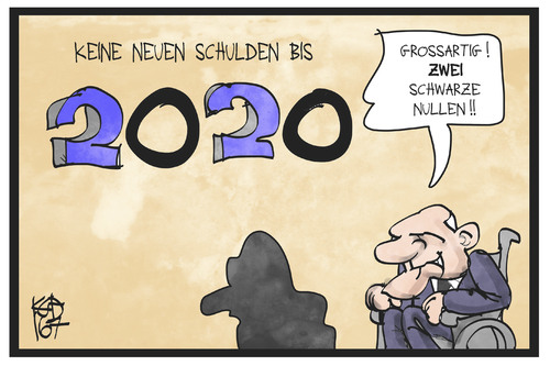 Cartoon: Schwarze Nullen (medium) by Kostas Koufogiorgos tagged karikatur,koufogiorgos,illustration,cartoon,schäuble,schwarze,null,haushalt,schulden,sparen,finanzminister,wirtschaft,geld,steuern,karikatur,koufogiorgos,illustration,cartoon,schäuble,schwarze,null,haushalt,schulden,sparen,finanzminister,wirtschaft,geld,steuern