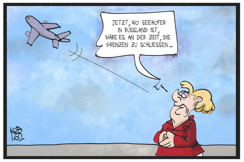 Seehofer in Russland Seehofer in Russland