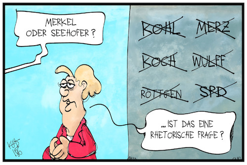 Seehofer oder Merkel?