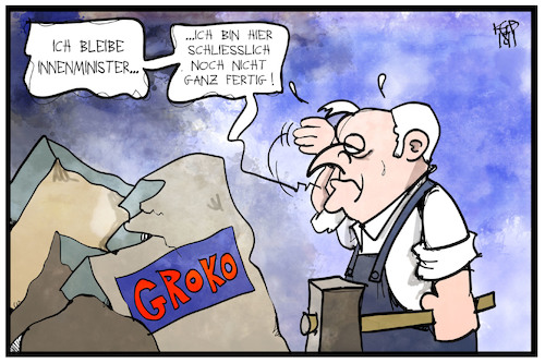 Cartoon: Seehofers Mission (medium) by Kostas Koufogiorgos tagged karikatur,koufogiorgos,illustration,cartoon,seehofer,mission,groko,zerschlagen,kaputt,zerstörung,politik,csu,rücktritt,vorsitz,karikatur,koufogiorgos,illustration,cartoon,seehofer,mission,groko,zerschlagen,kaputt,zerstörung,politik,csu,rücktritt,vorsitz